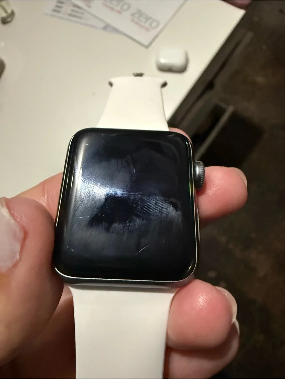 Apple smartwatch featuring